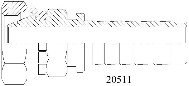 20511公制內螺紋24°錐O重系列