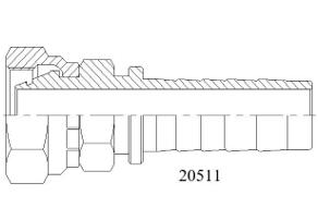 20511公制內螺紋24°錐O重系列