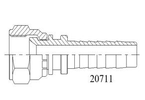 20711公制內螺紋74 °內錐面20711系列