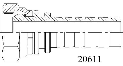 20611公制內螺紋60°外錐面系列